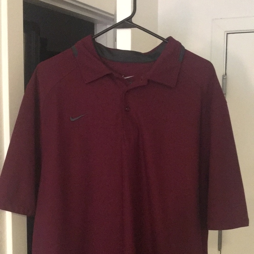 Maroon Nike polo